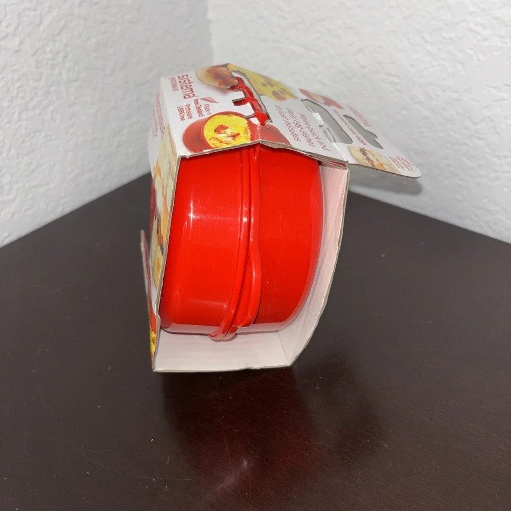 Sistema Microwave Cookware Easy Eggs, Red, 9.16 Oz/271‎ ml